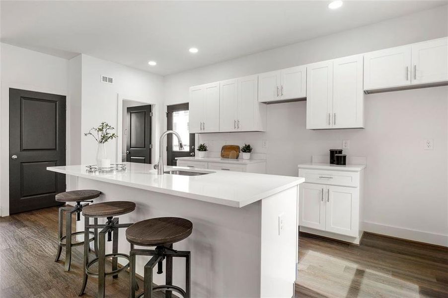 Furnished interior view inside a new home in , Atlanta (Image 21). Furnished interior view inside a new home in , Atlanta (Image 21).