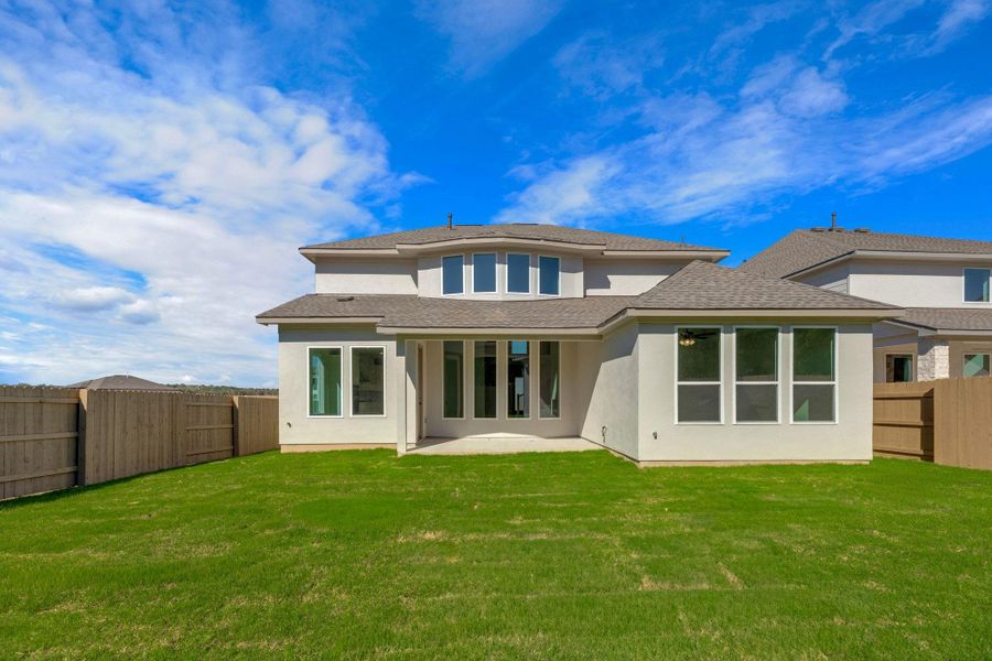Exterior details and patio area of a home in The Colony - 50', Bastrop (Image 18). Exterior details and patio area of a home in The Colony - 50', Bastrop (Image 18).