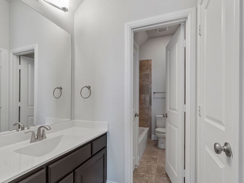 Representative furnished interior of a home built from the Weston by Landon Homes in Lexington Frisco, Frisco (Image 12).