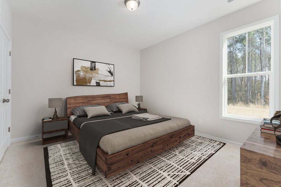 Representative furnished interior of a home built from the Palm by Stevens Fine Homes in River Hills, Shallotte (Image 14).