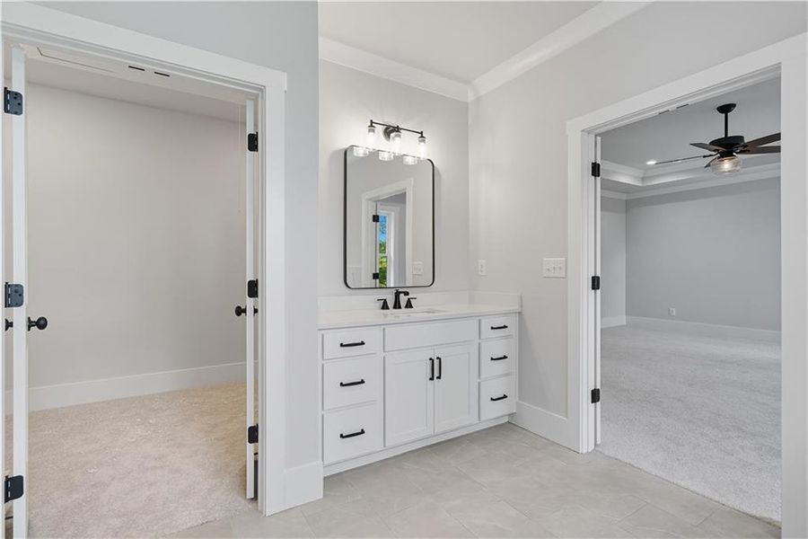Furnished interior view inside a new home in , Canton (Image 27).
