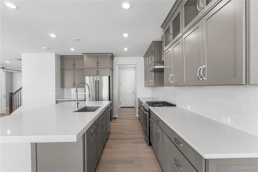 Furnished interior view inside a new home in Portrait at The Canyons, Castle Pines (Image 9).