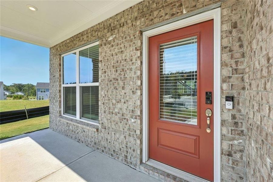 Exterior details and patio area of a home in Berkeley Mill, Cumming (Image 31).