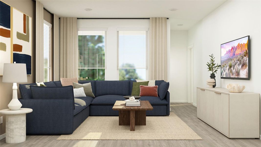 Furnished interior view inside a new home in Moore Landing, Magnolia (Image 23).