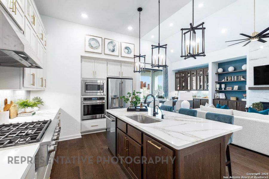 Furnished interior view inside a new home in The Ranches at Creekside, Boerne (Image 16). Furnished interior view inside a new home in The Ranches at Creekside, Boerne (Image 16).