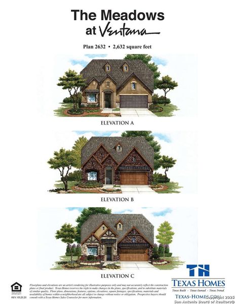 Exterior rendering of this home design in Ventana, Bulverde, TX (Image 4). Exterior rendering of this home design in Ventana, Bulverde, TX (Image 4).