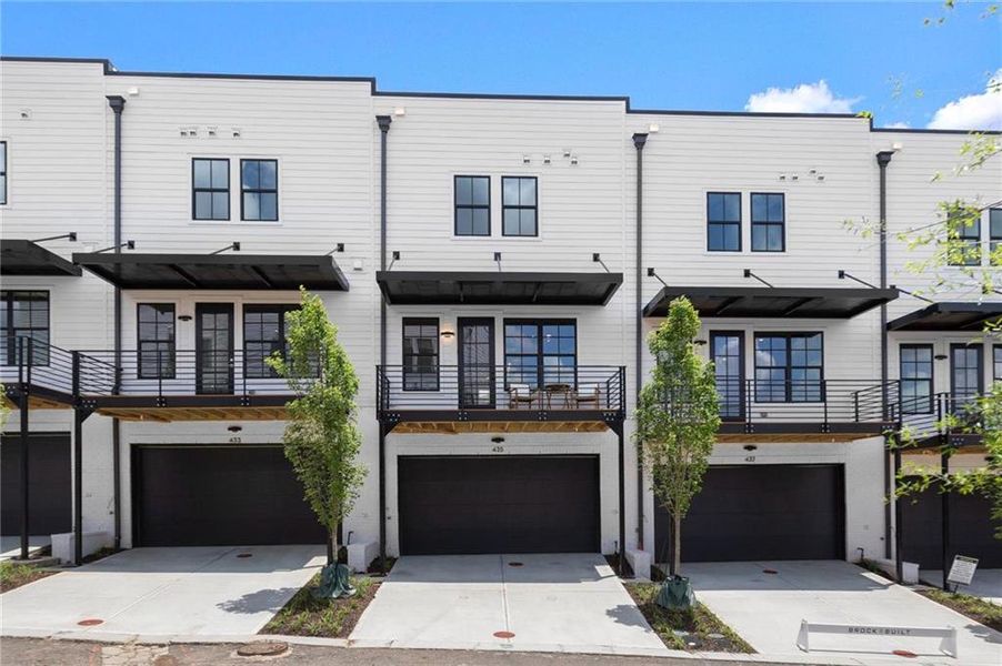 Front exterior of a new home in The Gathering – Alpharetta, Alpharetta, GA, highlighting curb appeal (Image 21).