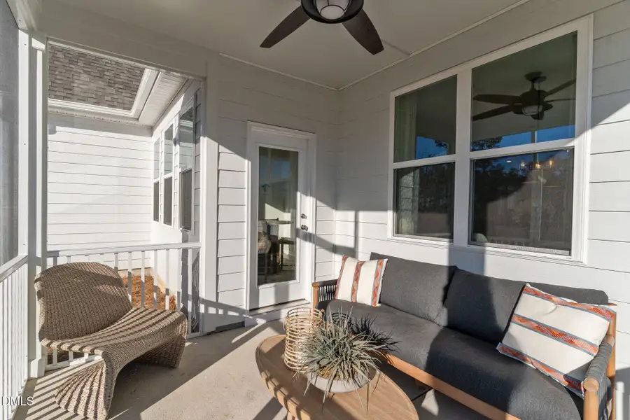 Exterior details and patio area of a home in The View, Durham (Image 3).