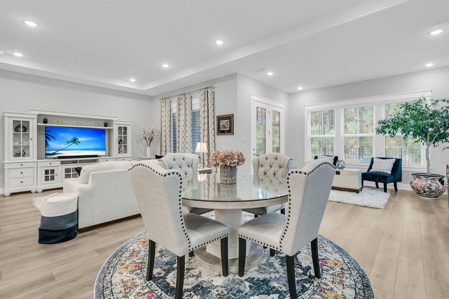 Furnished interior view inside a new home in K. Hovnanian's® Four Seasons at Lakes of Cane Bay, Summerville (Image 16).