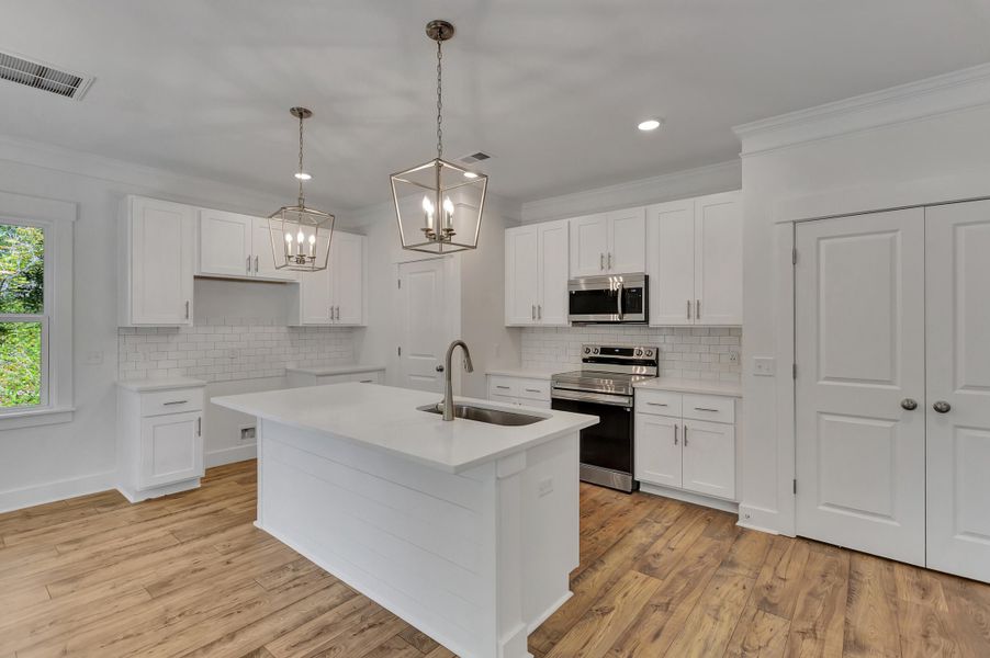 Furnished interior view inside a new home in , Awendaw (Image 8).