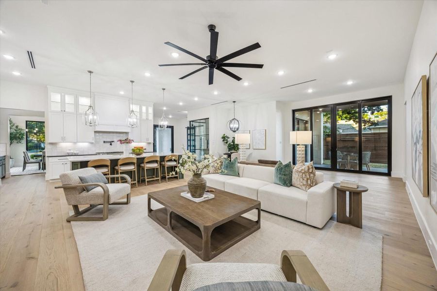 Furnished interior view inside a new home in , Houston (Image 10).
