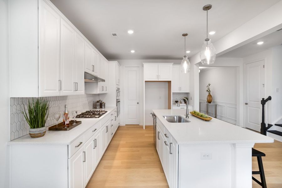 Representative furnished interior of a home built from the Leland by Taylor Morrison in Stafford at Langtree, Mooresville (Image 10).