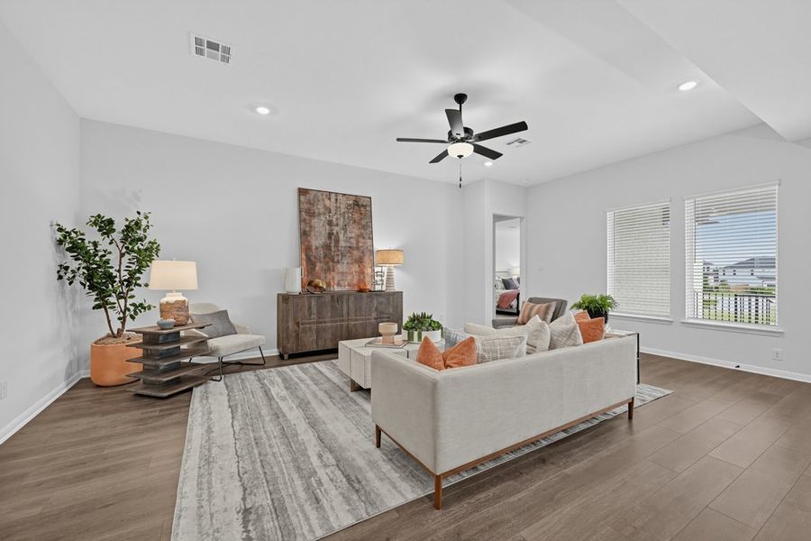 Furnished interior view inside a new home in Parkside on the River, Georgetown (Image 7). Furnished interior view inside a new home in Parkside on the River, Georgetown (Image 7).