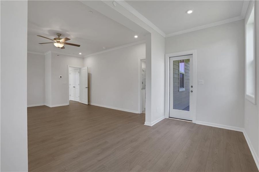 Spacious, unfurnished interior of a new home in Poppy at GreenHouse, Marietta (Image 26).