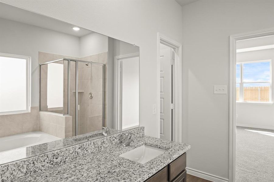 Furnished interior view inside a new home in Sycamore Landing, Fort Worth (Image 4). Furnished interior view inside a new home in Sycamore Landing, Fort Worth (Image 4).