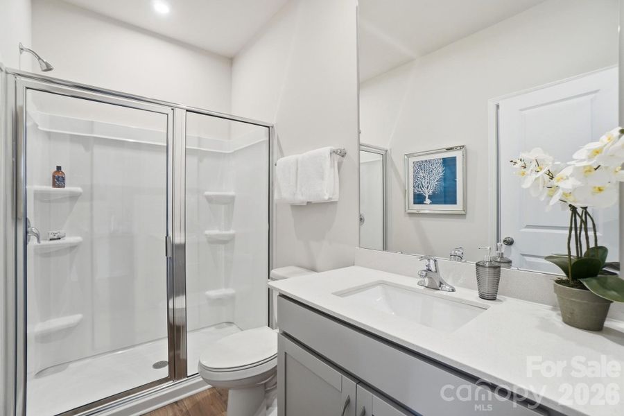 Full guest bath down