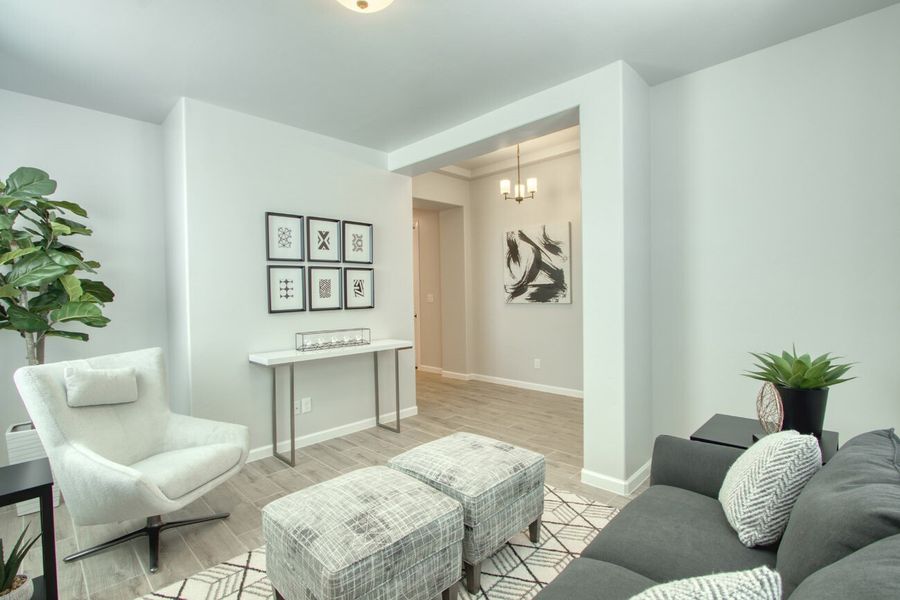 Representative furnished interior of a home built from the Sage by Hakes Brothers in Hillside Park, El Paso (Image 9).