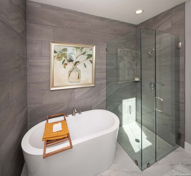 Furnished interior view inside a new home in Weston Oaks, San Antonio (Image 17).