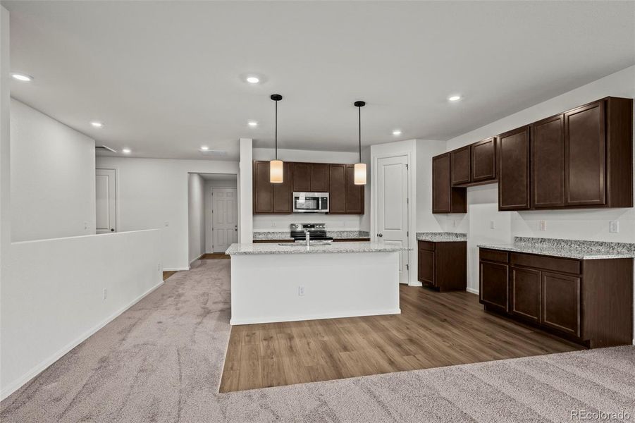 Furnished interior view inside a new home in Terrain Oak Valley, Castle Rock (Image 4).