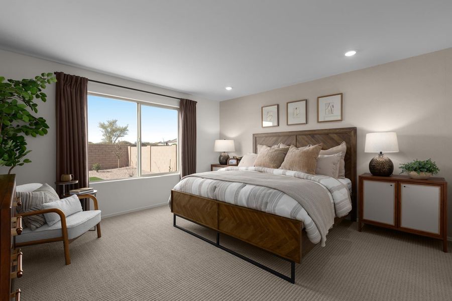 Representative furnished interior of a home built from the 1708 Modeled by KB Home in Mirador Ridge Skies, Tucson (Image 8). Representative furnished interior of a home built from the 1708 Modeled by KB Home in Mirador Ridge Skies, Tucson (Image 8).