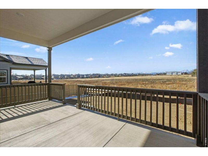Exterior details and patio area of a home in Highlands Preserve, Mead (Image 3).