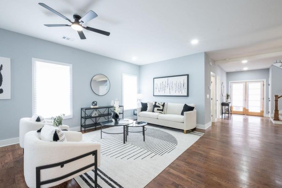 Furnished interior view inside a new home in , Fairburn (Image 11).