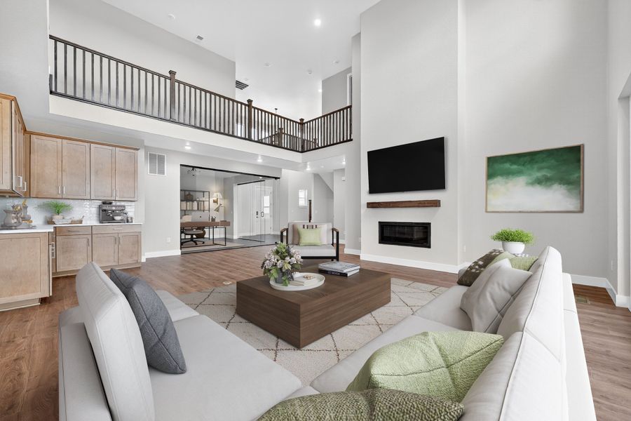 Furnished interior view inside a new home in Hillside at Crystal Valley Destination Collection, Castle Rock (Image 4).