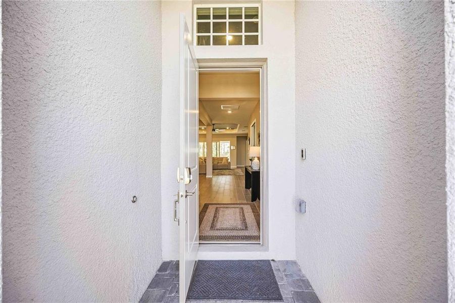 Exterior details and patio area of a home in Wellen Park Golf & Country Club, Venice (Image 17).