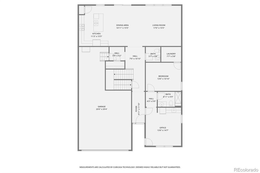 2D floor plan layout of this home in Newlin Crossing, Parker, CO (Image 31).