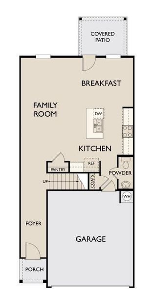 2D floor plan layout of this home in Eastlyn Crossing, Flowery Branch, GA (Image 5).