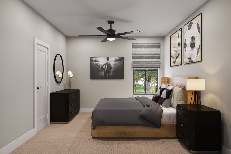 Representative furnished interior of a home built from the Camden by Tri Pointe Homes in Legacy Grove, Montgomery (Image 28).