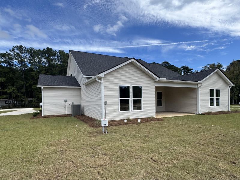 Exterior details and patio area of a home in Central Estates, Summerville (Image 2).