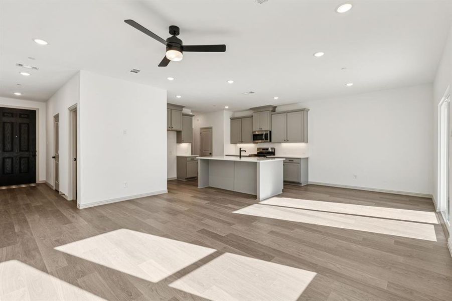 Welcome into this beautiful, open concept lock and leave home!