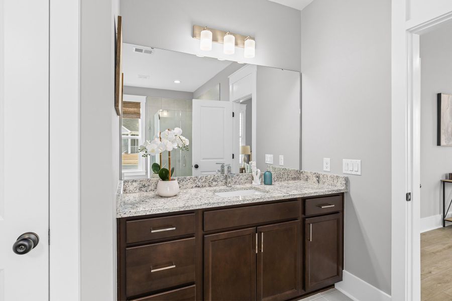 Furnished interior view inside a new home in , Summerville (Image 27). Furnished interior view inside a new home in , Summerville (Image 27).