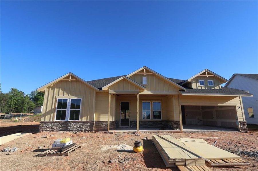In-progress construction of a new home in Old Mill Preserve, Dallas, GA (Image 3).