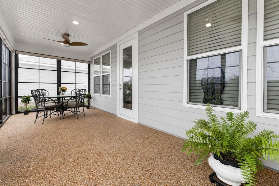 Exterior details and patio area of a home in Del Webb Charleston at Nexton, Summerville (Image 23).