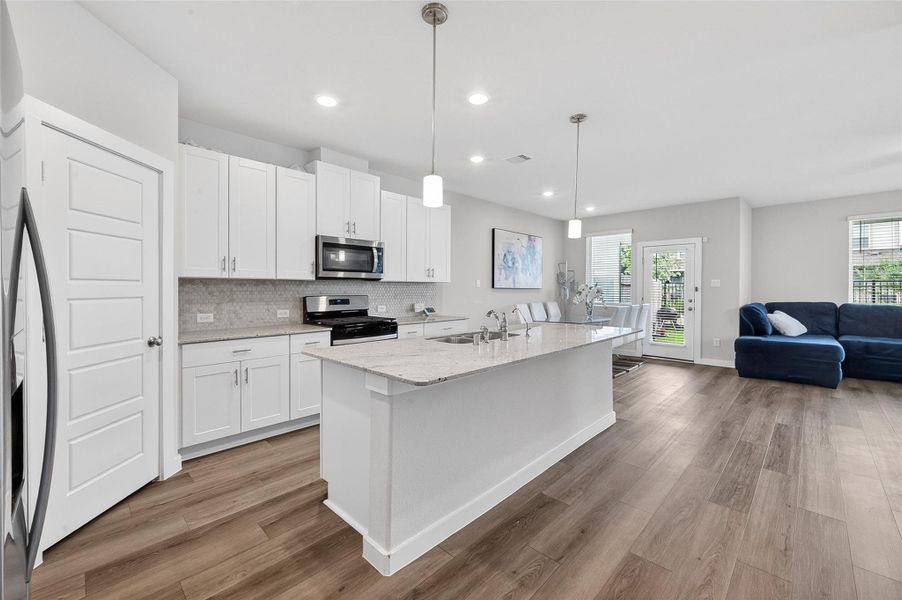 Furnished interior view inside a new home in McClendon Park Village, Houston (Image 36).