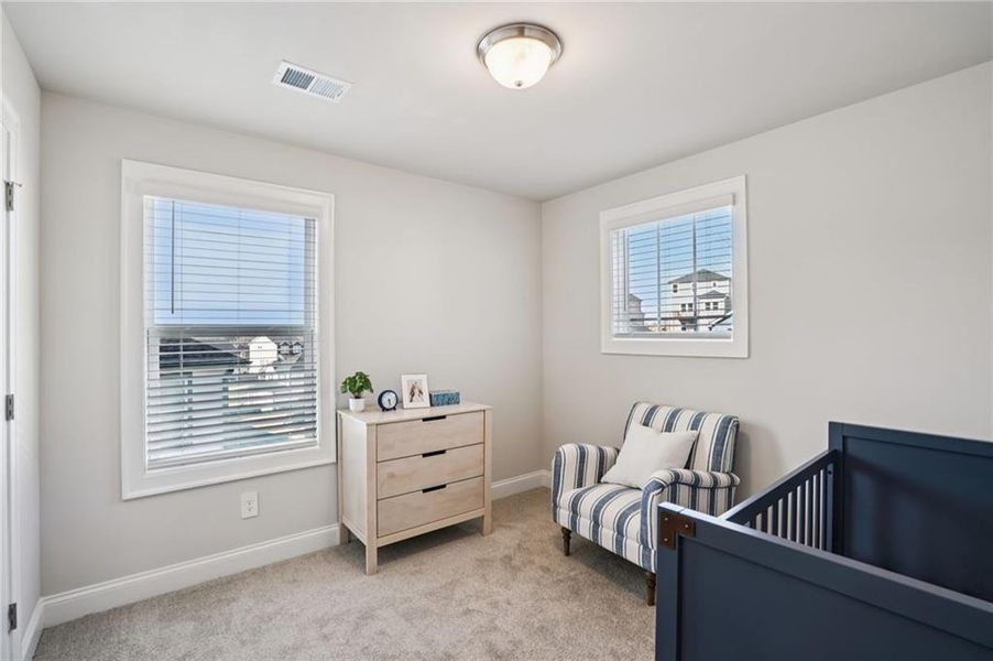 Furnished interior view inside a new home in Hemingway - Reserve Series, Cumming (Image 31). Furnished interior view inside a new home in Hemingway - Reserve Series, Cumming (Image 31).