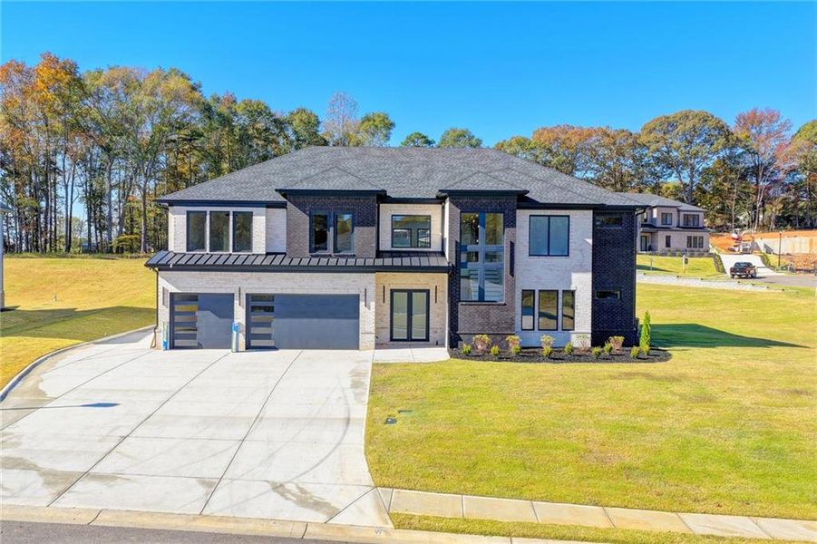 Front exterior of a new home in , Auburn, GA, highlighting curb appeal (Image 26). Front exterior of a new home in , Auburn, GA, highlighting curb appeal (Image 26).