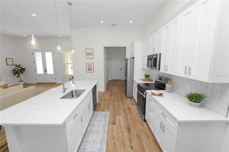 Furnished interior view inside a new home in , Sebring (Image 12). Furnished interior view inside a new home in , Sebring (Image 12).