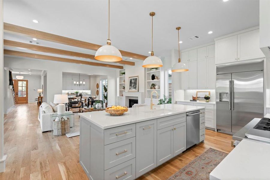Furnished interior view inside a new home in , Dallas (Image 25).