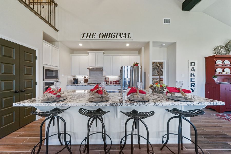 Kitchen with center island Kitchen with center island
