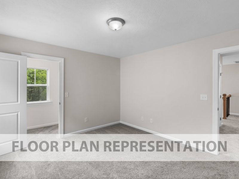 Secondary Bedroom | Parkwood Plan by Ivey Homes