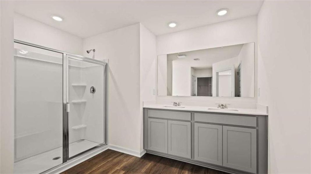 Furnished interior view inside a new home in Inverness at Sugarloaf, Lawrenceville (Image 5).