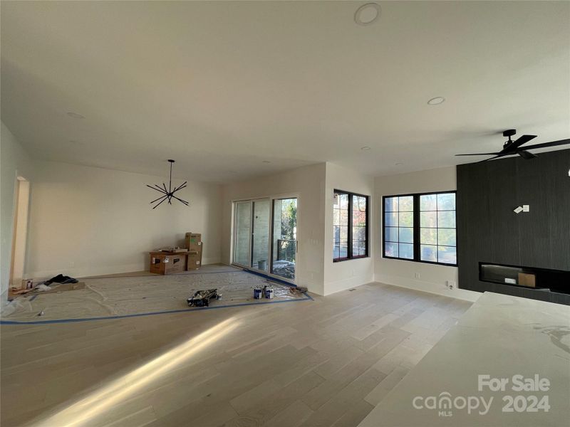 Great Room with covered porch