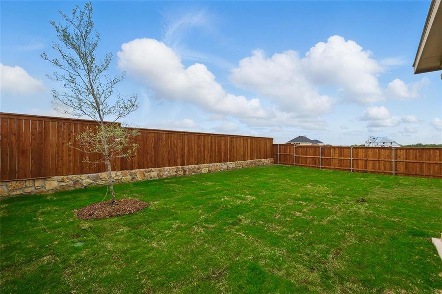 View of yard with a fenced backyard View of yard with a fenced backyard
