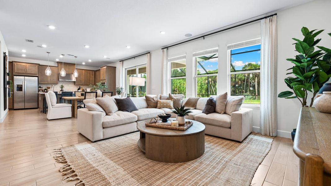 Representative furnished interior of a home built from the Seaside by Taylor Morrison in Skye Ranch Community Group Page, Sarasota (Image 7). Representative furnished interior of a home built from the Seaside by Taylor Morrison in Skye Ranch Community Group Page, Sarasota (Image 7).
