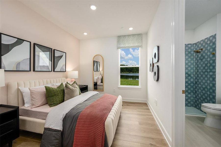 Furnished interior view inside a new home in Esplanade at Wellen Park, Englewood (Image 12).