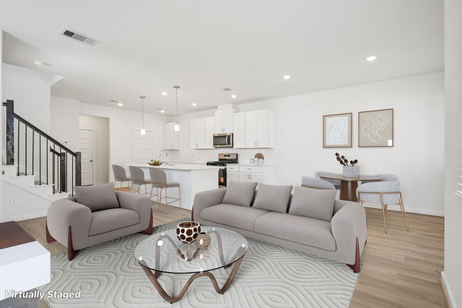 Photo is not of the actual home, but is an inspirational photo of builder’s model home and may depict options, furnishings, and/or decorator features that are not included