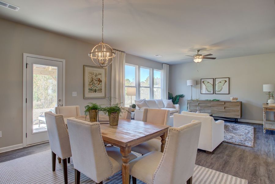 Breakfast area with plenty of natural light